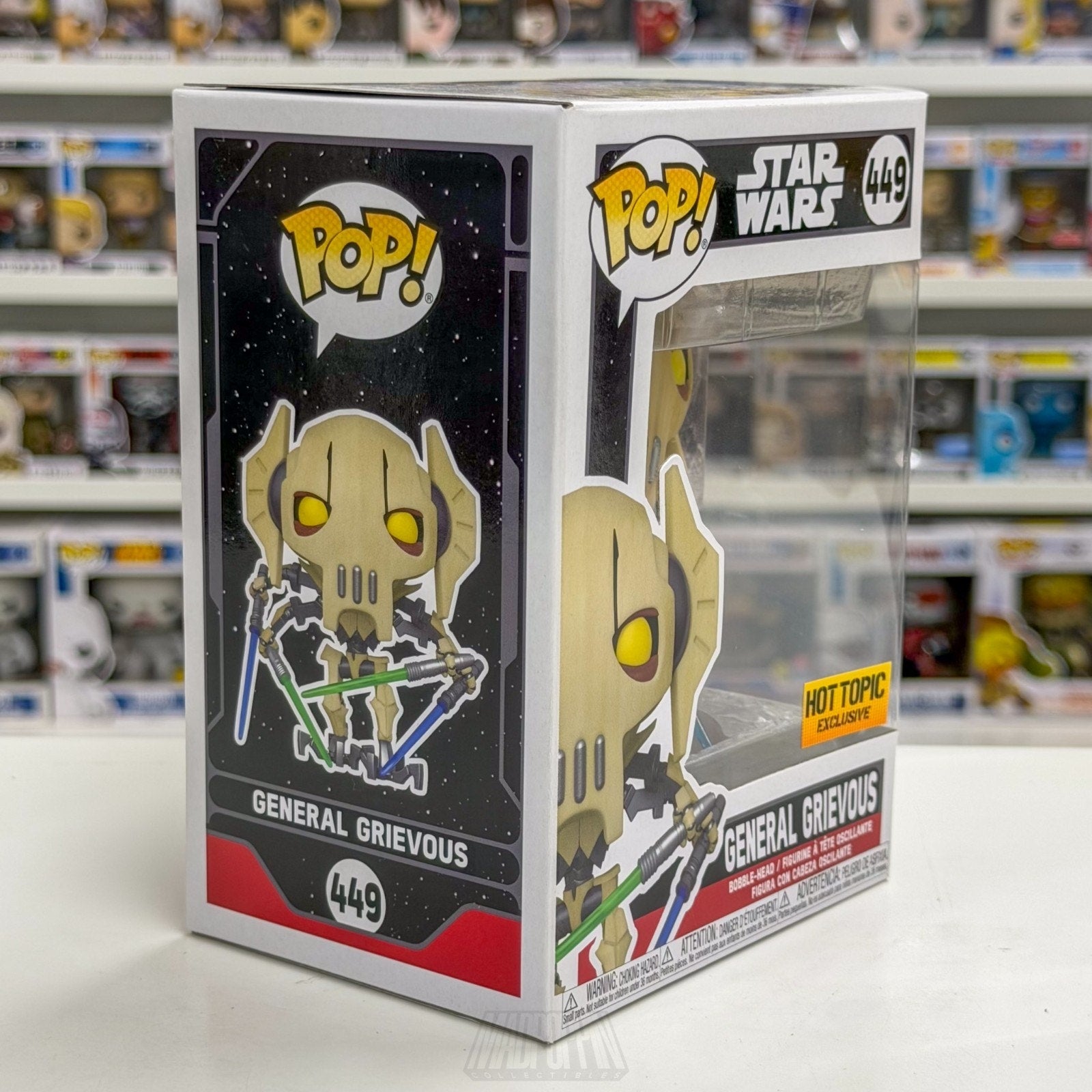 Funko Pop Star Wars General Grievous Four Lightsabers Hot Topic 449 Vinyl Figure