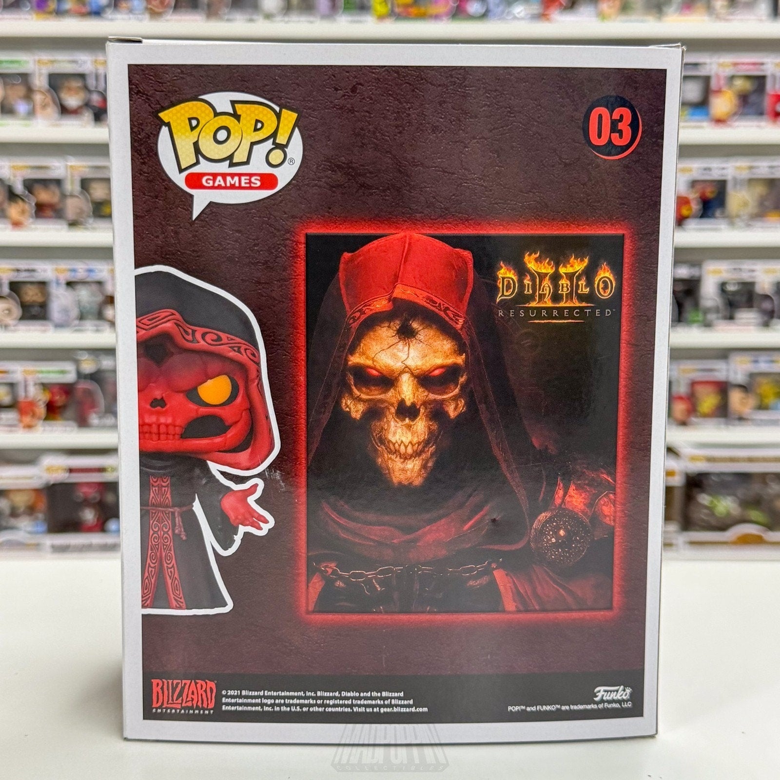 Funko Pop Games Diablo II Resurrected Dark Wanderer Glow GameStop 03 Toy Figure