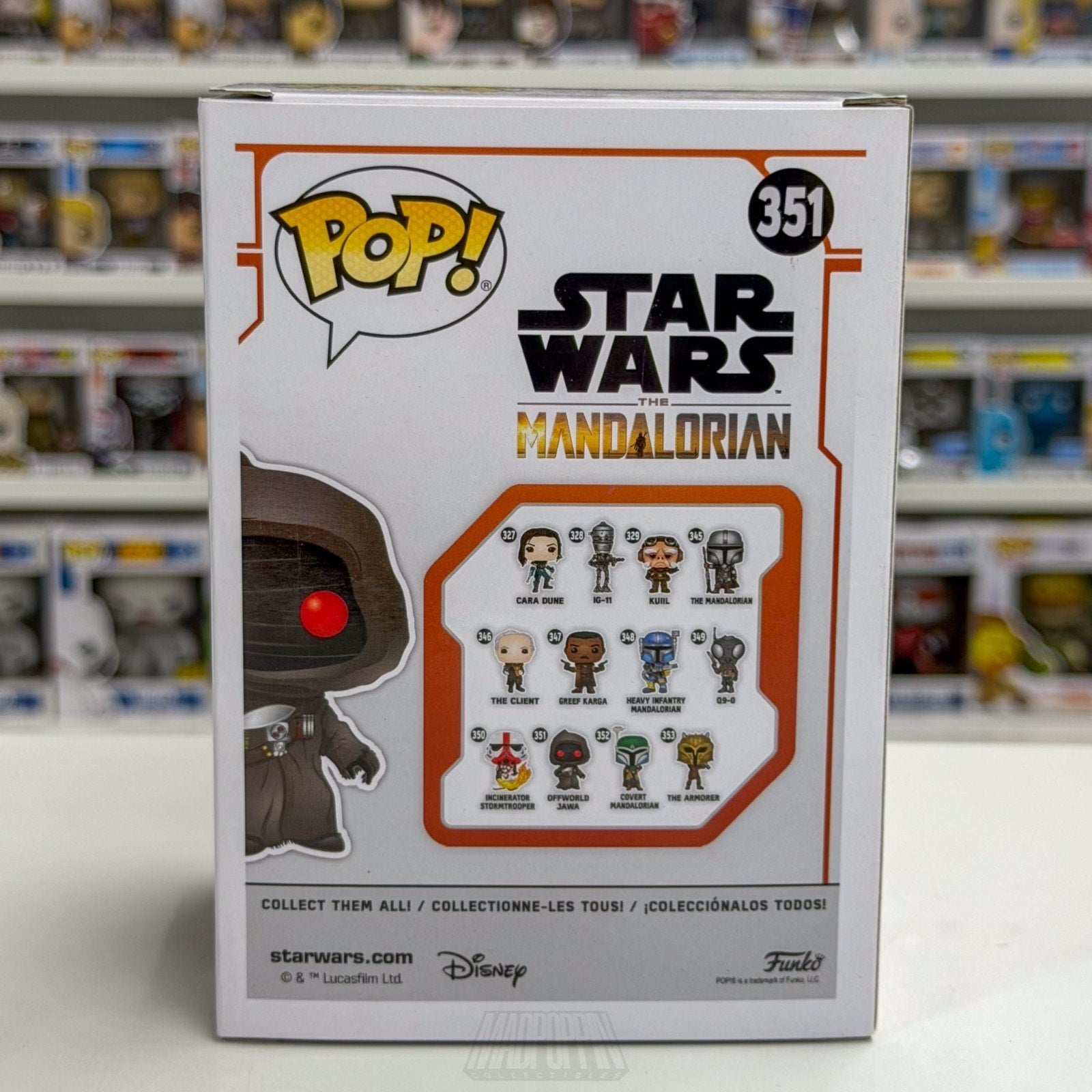 Funko Pop Star Wars Mandalorian Offworld Jawa 351 Tatooine Scavenger Toy Figure