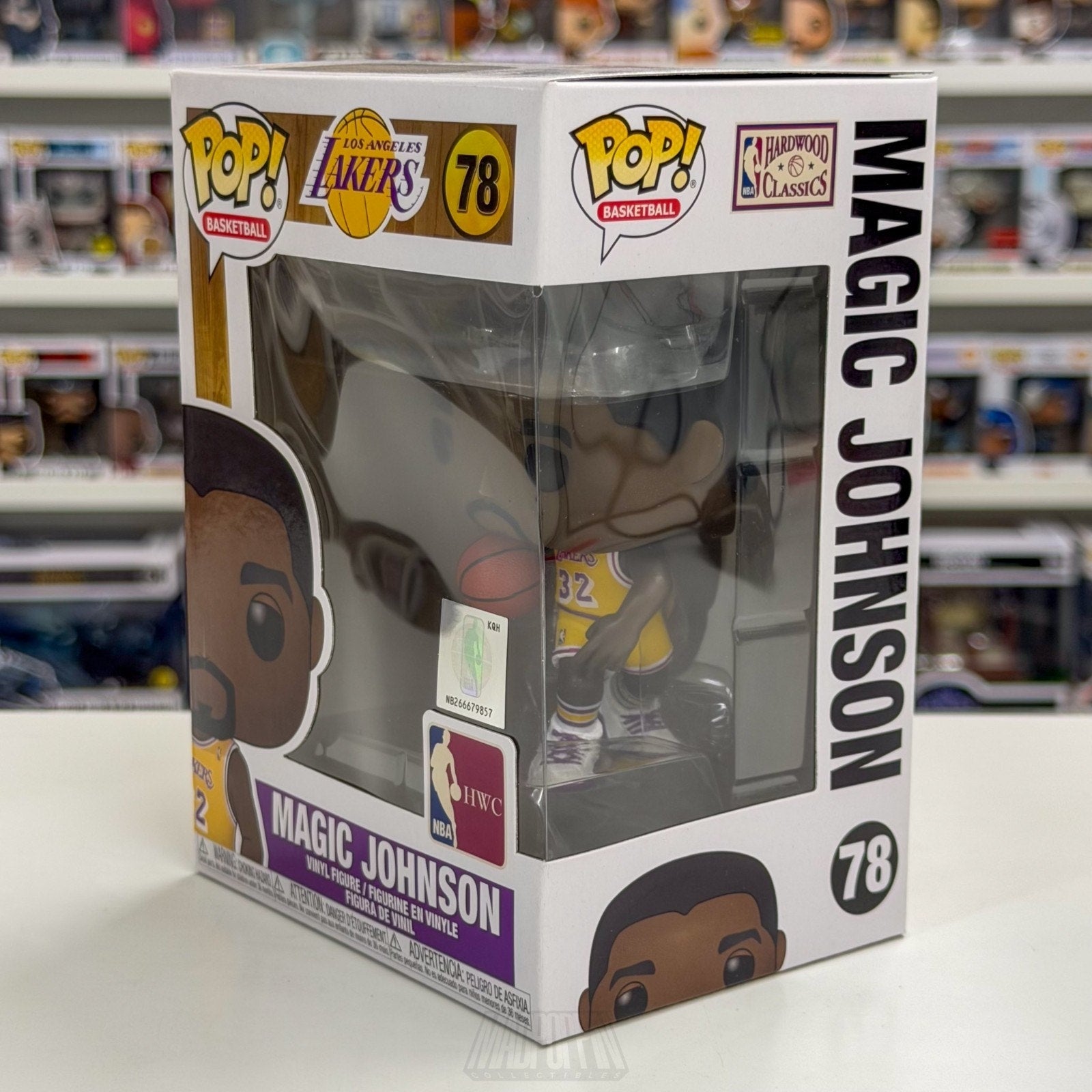 Funko Pop NBA Basketball Los Angeles Lakers HWC Magic Johnson 78 Vinyl Figure