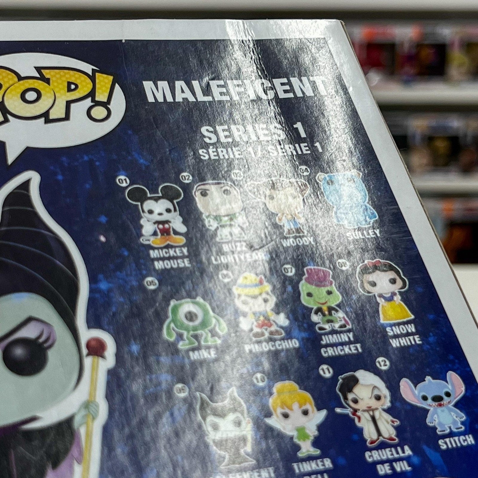 Funko Pop Disney Store Logo Maleficent 09 Villains Series 1 Vinyl Figure Boxed