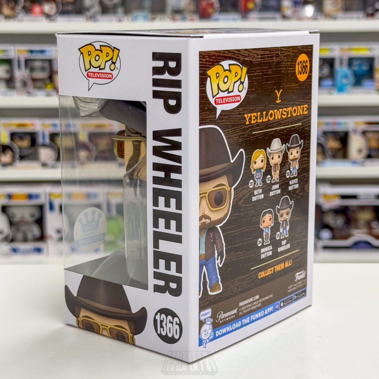 Funko Pop TV Yellowstone Rip Wheeler Exclusive 1366 Western Drama Vinyl Figure