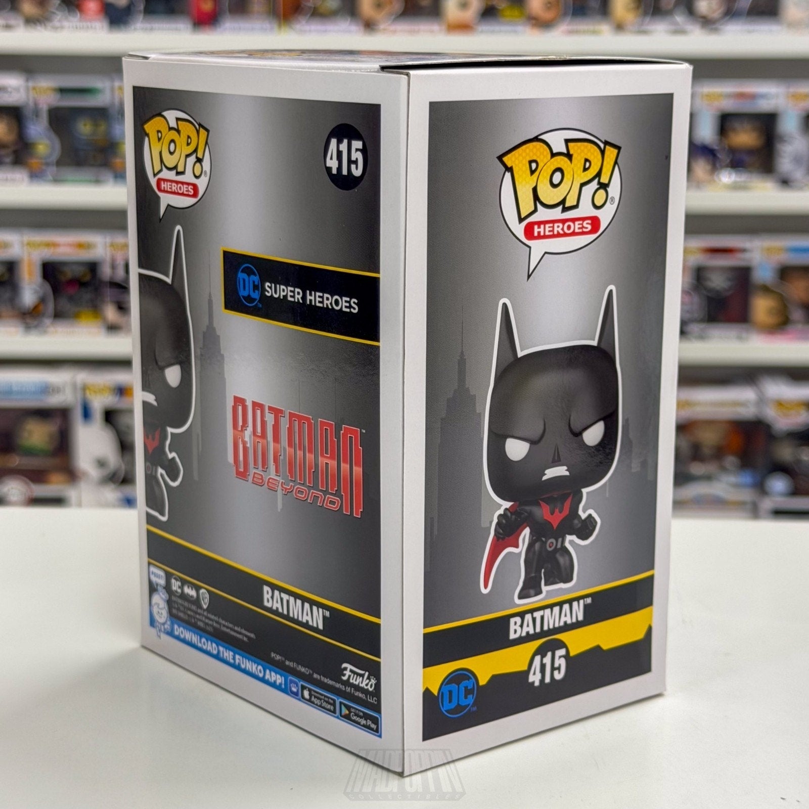 Funko Pop DC Super Heroes Batman Beyond Crouching Funko.com 415 Toy Vinyl Figure