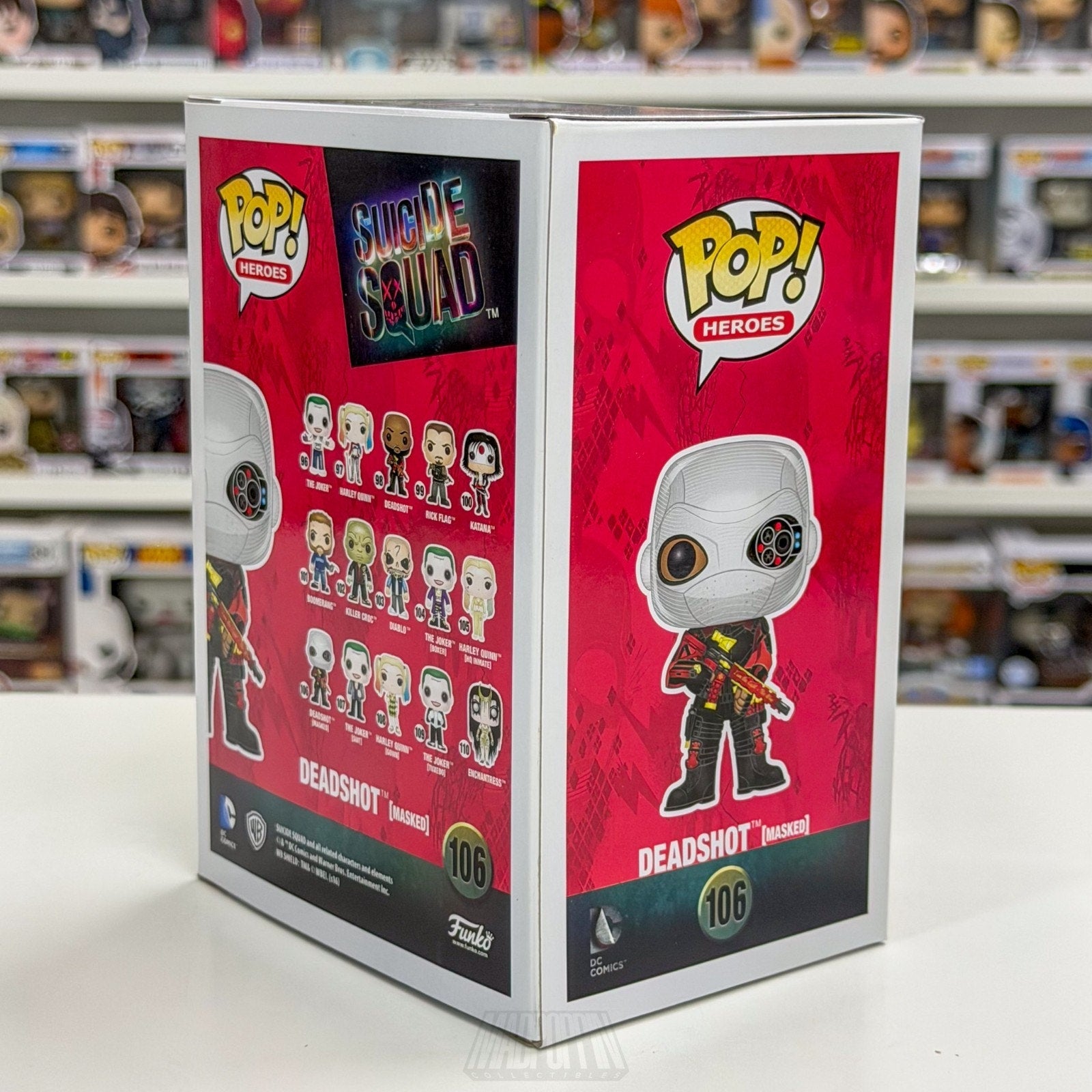 Funko Pop DC Heroes Suicide Squad Deadshot Masked 106 Mercenary Toy Vinyl Figure