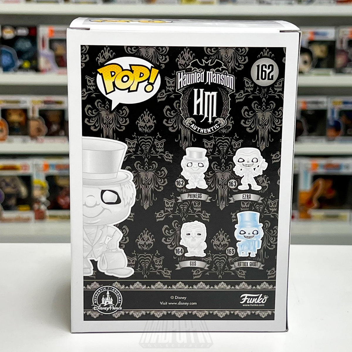 Funko Pop Disney Haunted Mansion Phineas Glow SDCC 1000PCS 162 Toy Vinyl Figure