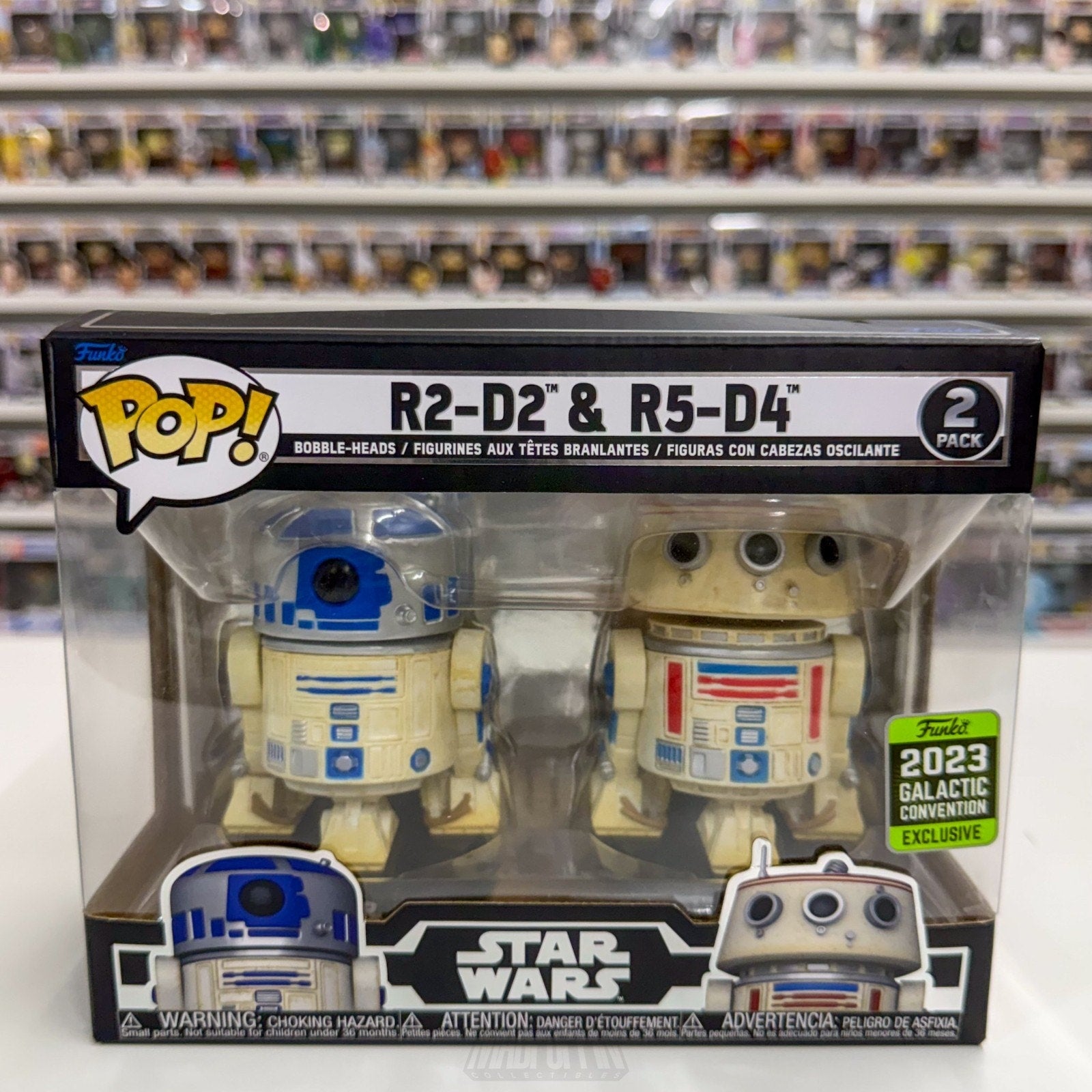 Funko Pop Star Wars R2-D2 & R5-D4 Celebration Galactic Con 2 Pack Vinyl Figure