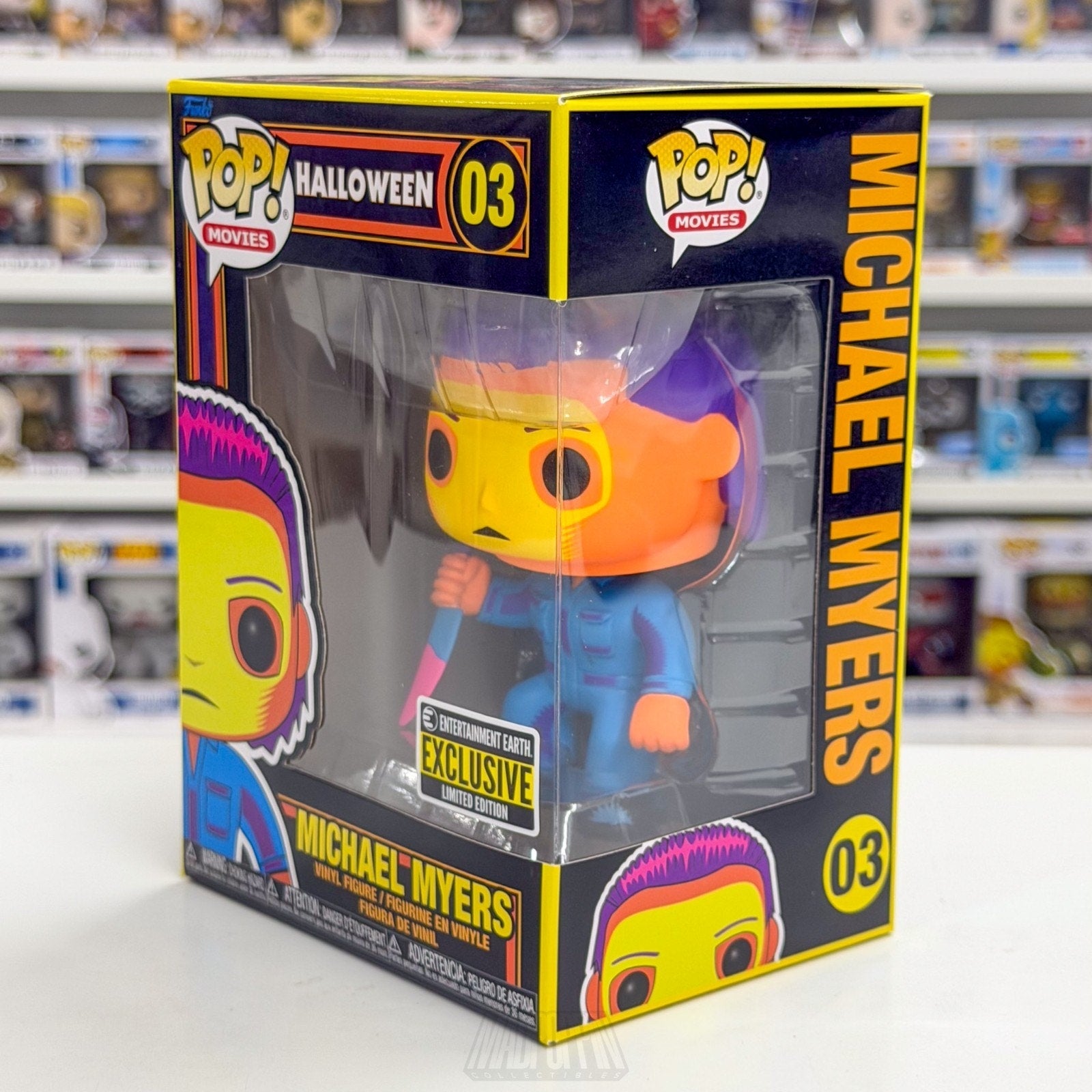 Funko Pop Movies Halloween Michael Myers Blacklight Entertainment Earth 03 Toy