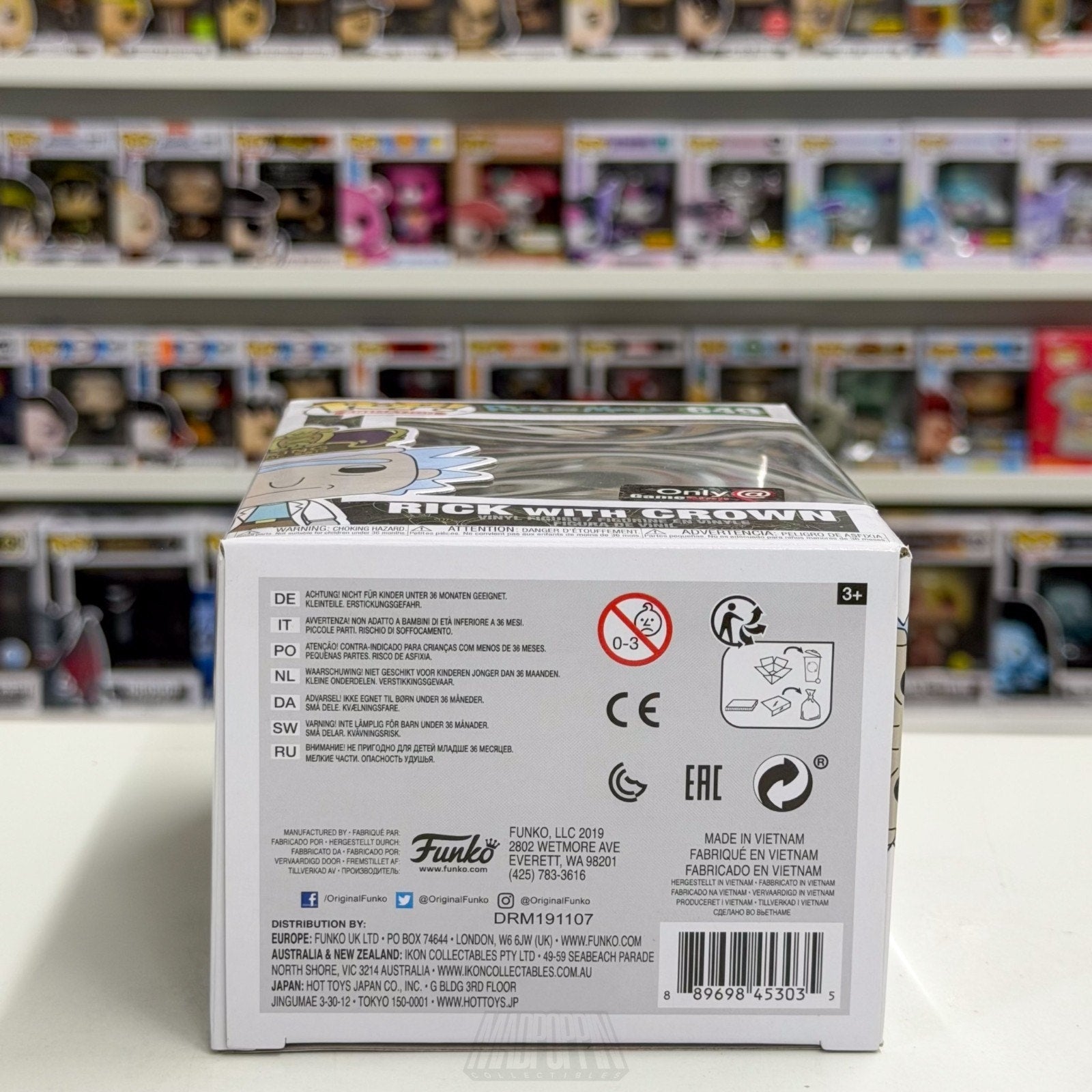 Funko Pop Animation Rick & Morty w/Crown King of $#+ GameStop 649 Vinyl Figure
