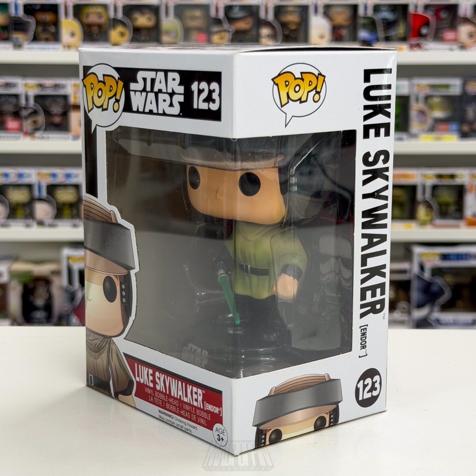 Funko Pop Star Wars Return of the Jedi Luke Skywalker Endor 123 ROTJ Toy Figure