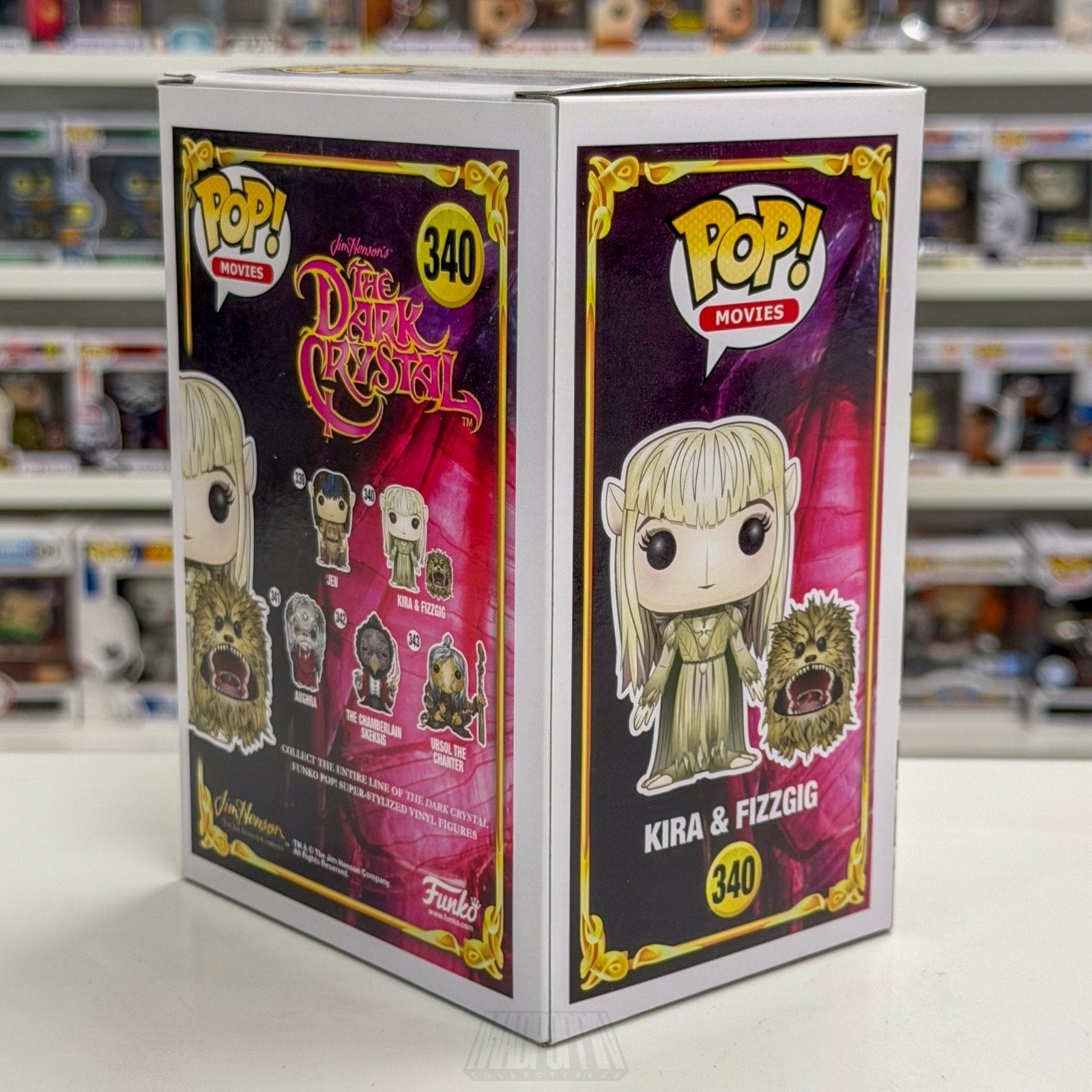 Funko Pop Movies Dark Crystal Kira & Fizzgig 340 Vaulted Rare Toy Vinyl Figure