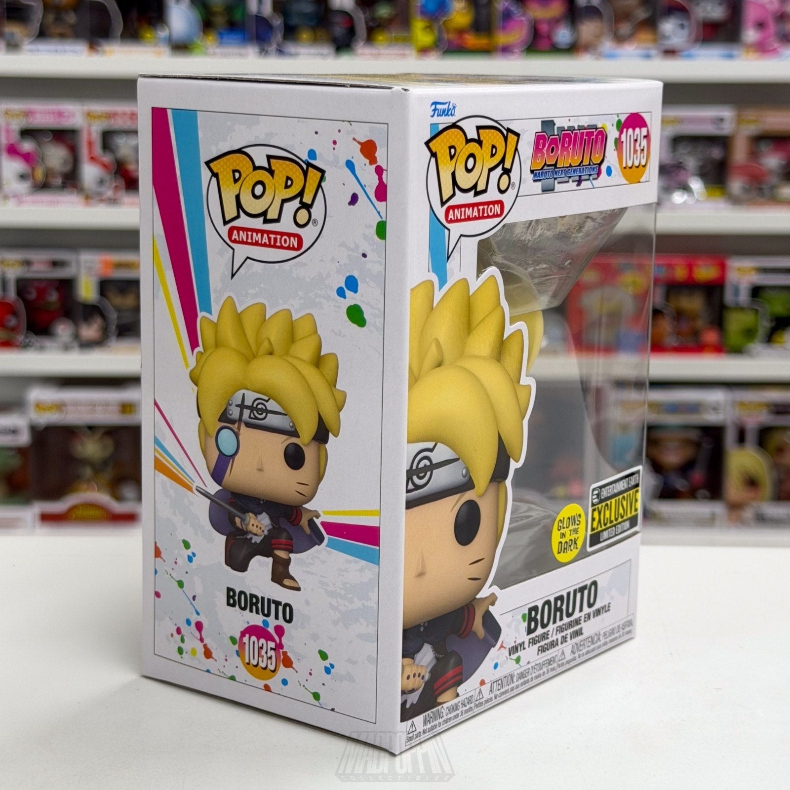 Funko Pop Anime Boruto Naruto Next Gen Glow Entertainment Earth 1035 Toy Figure
