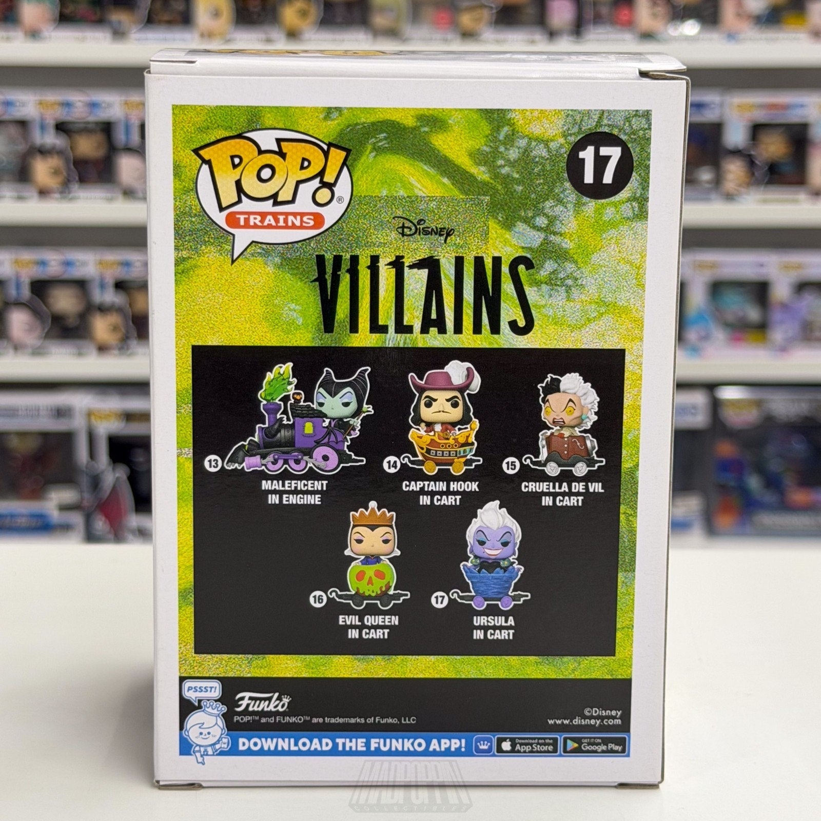 Funko Pop Trains Disney Villains Ursula in Cart 17 Little Mermaid Vinyl Figure