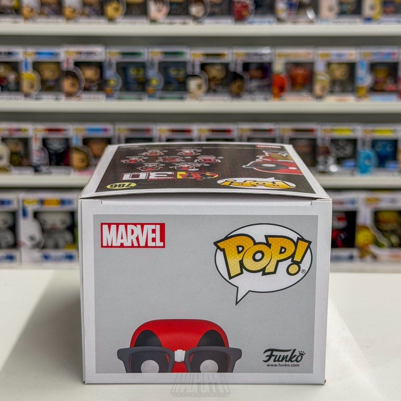 Funko Pop Marvel Nerd Deadpool Exclusive 786 Mercenary Antihero Toy Vinyl Figure