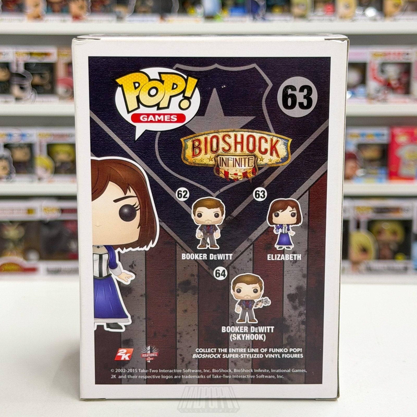 Funko Pop Games Bioshock Infinite Elizabeth 63 Steampunk FPS Toy Vinyl Figure