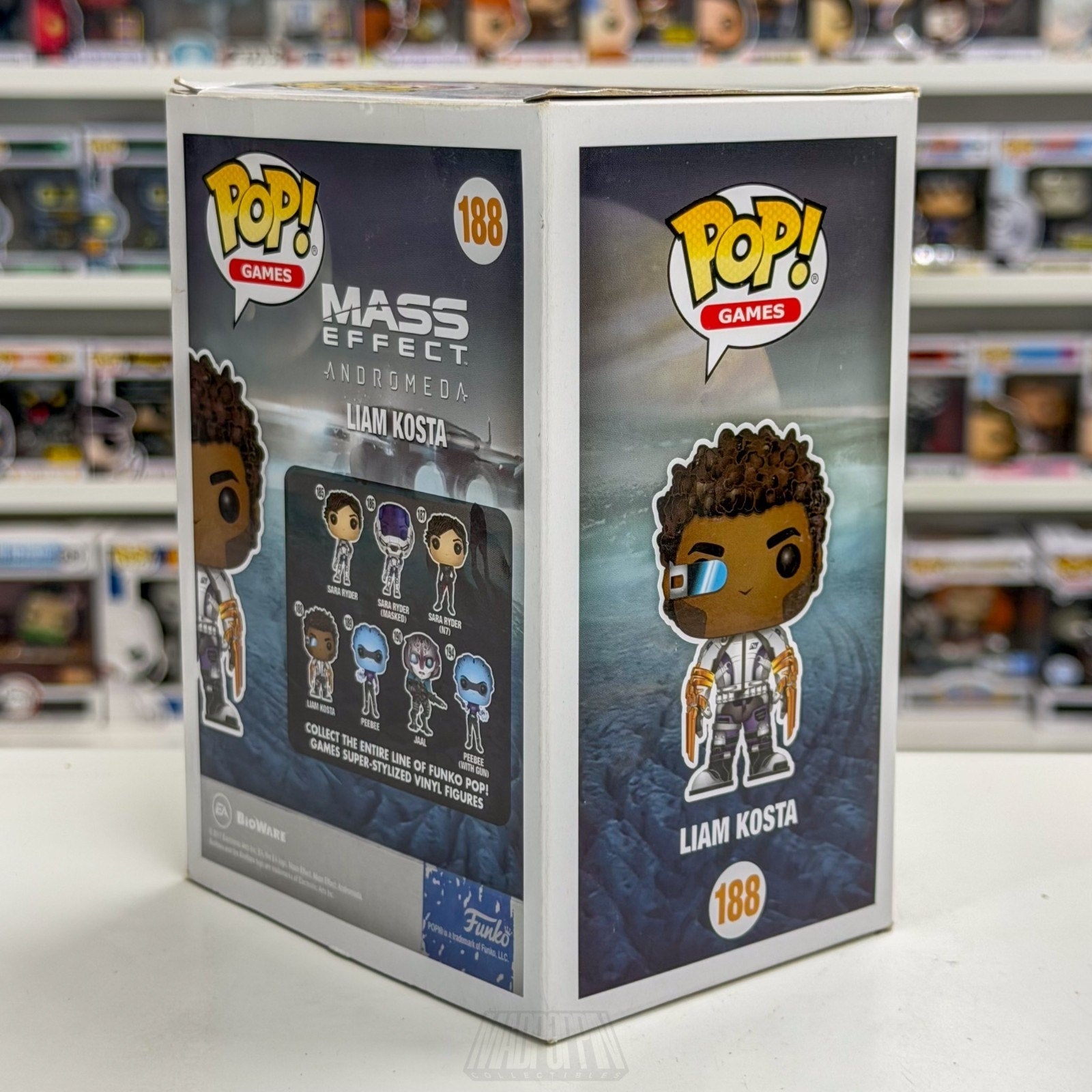 Funko Pop Video Games Mass Effect Andromeda Liam Kosta 188 Sci-Fi Vinyl Figure