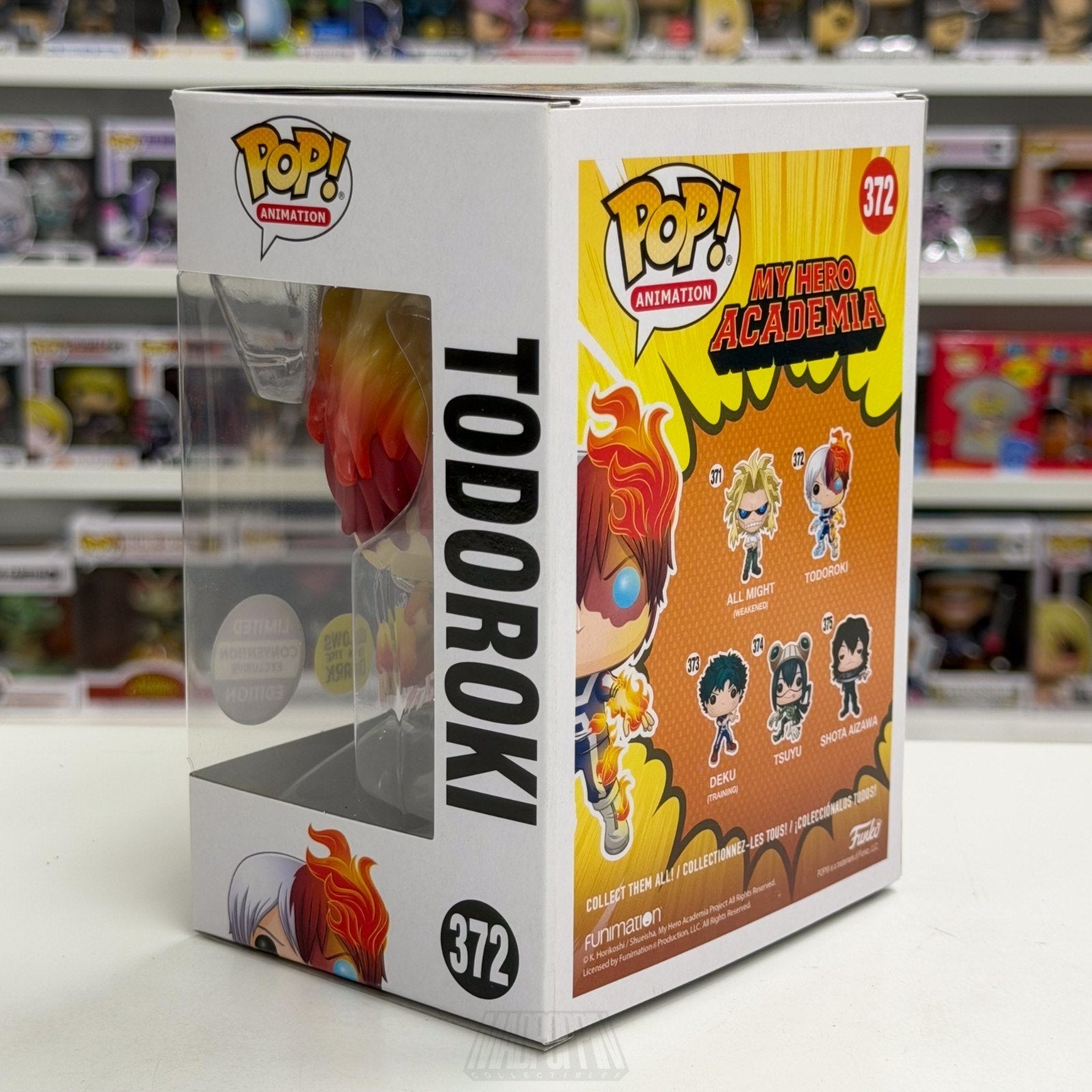 Funko Pop Anime My Hero Academia Todoroki Glow 372 Japan Manga Toy Vinyl Figure