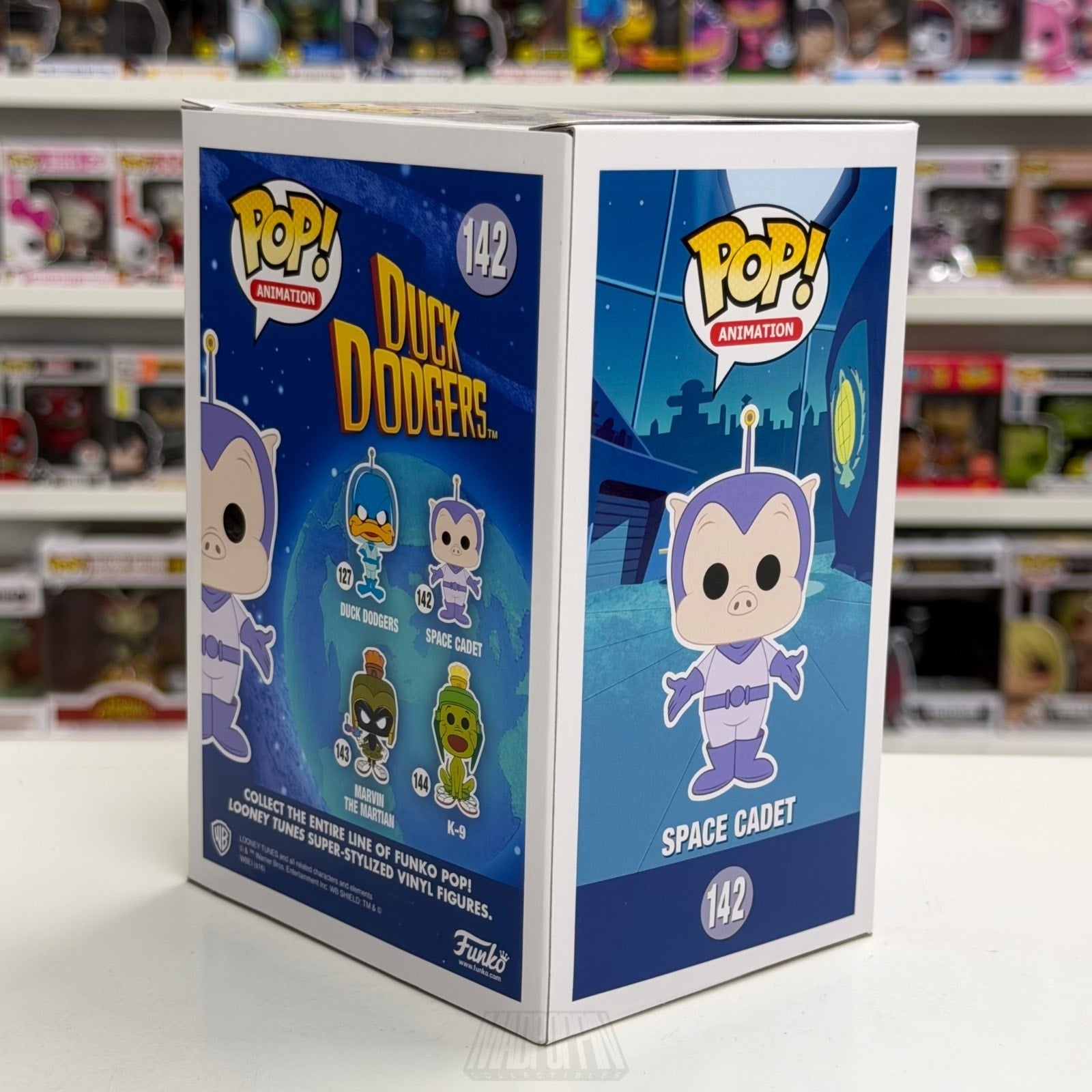Funko Pop Animation Duck Dodgers Space Cadet 142 Looney Tunes Cartoon Toy Figure