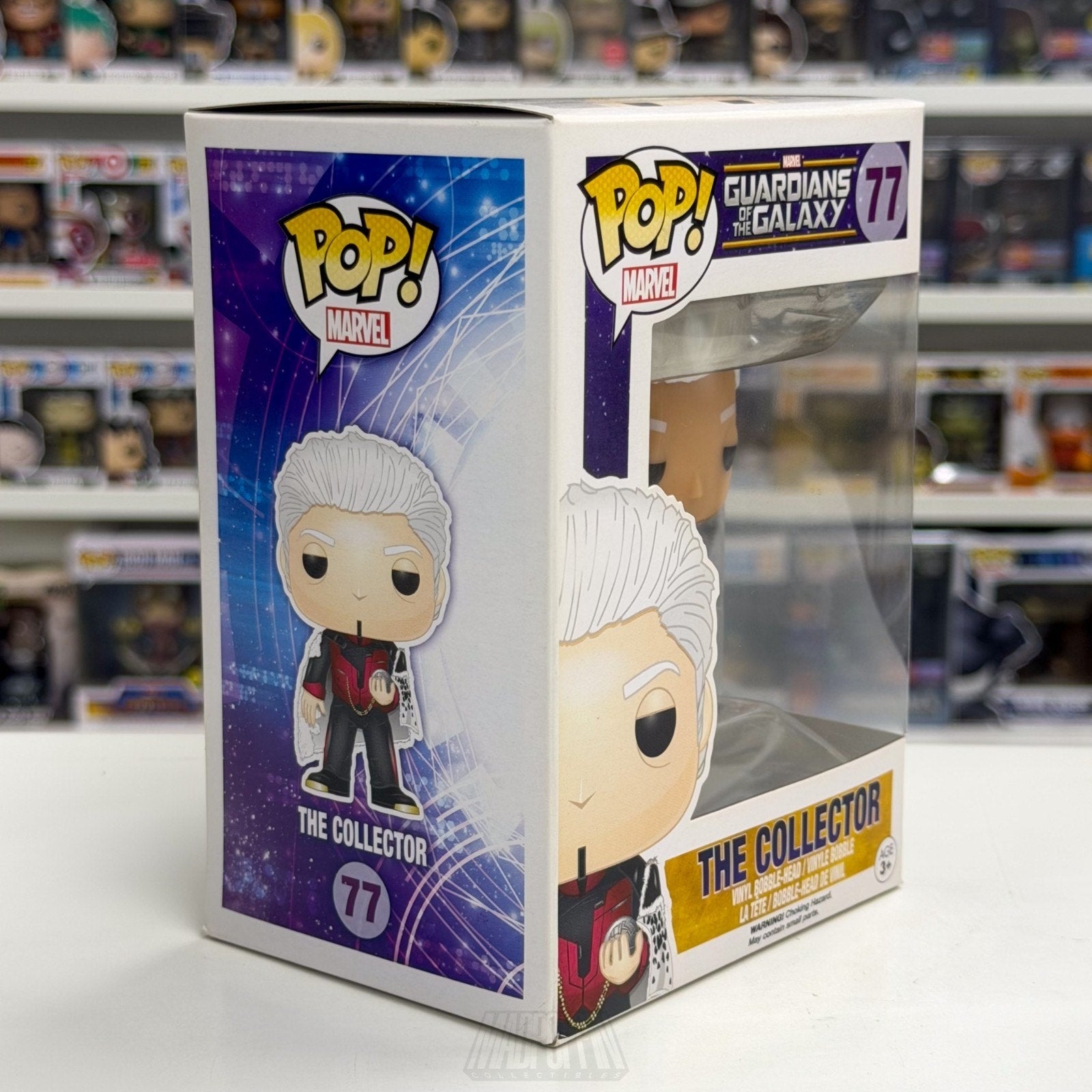 Funko Pop Marvel Guardians of the Galaxy The Collector 77 GOTG Toy Vinyl Figure