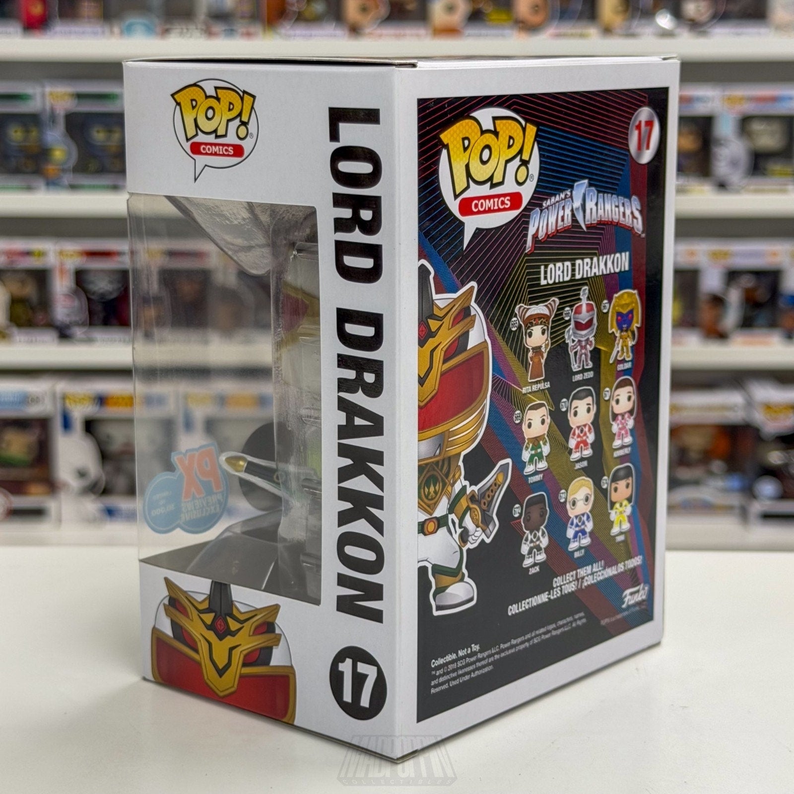 Funko Pop Comics Power Rangers Lord Drakkon PX 17 MMPR Villain Toy Vinyl Figure