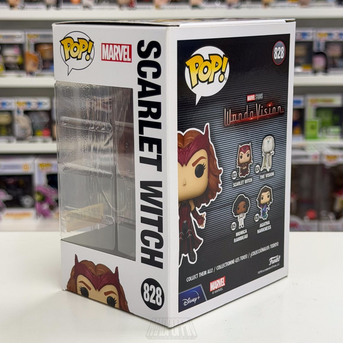 Funko Pop Marvel WandaVision Scarlet Witch Levitating Hot Topic 828 Vinyl Figure