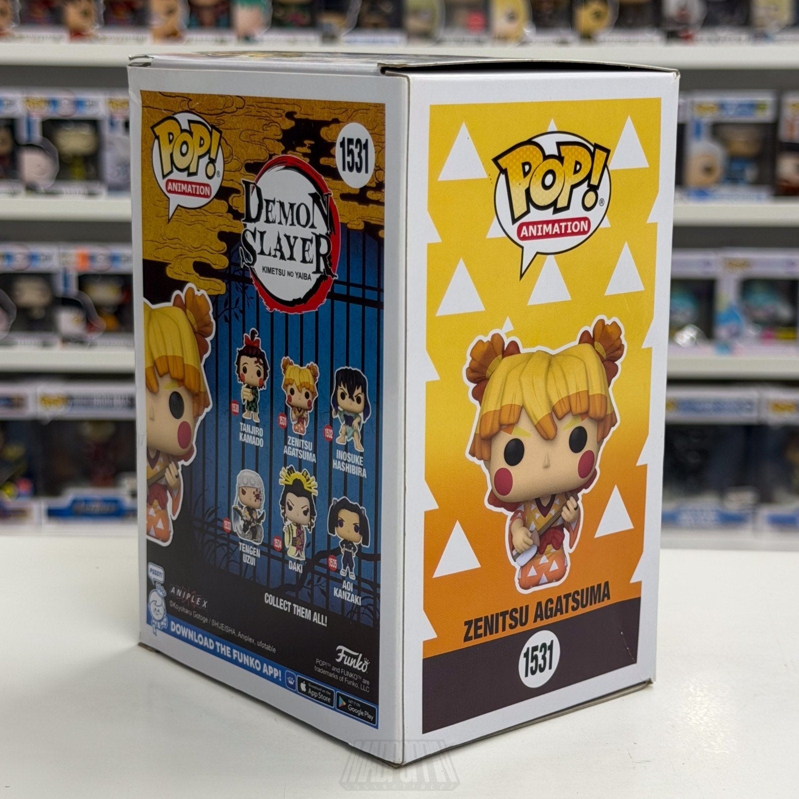 Funko Pop Anime Demon Slayer Zenitsu Agatsuma 1531 Japan Manga Toy Vinyl Figure