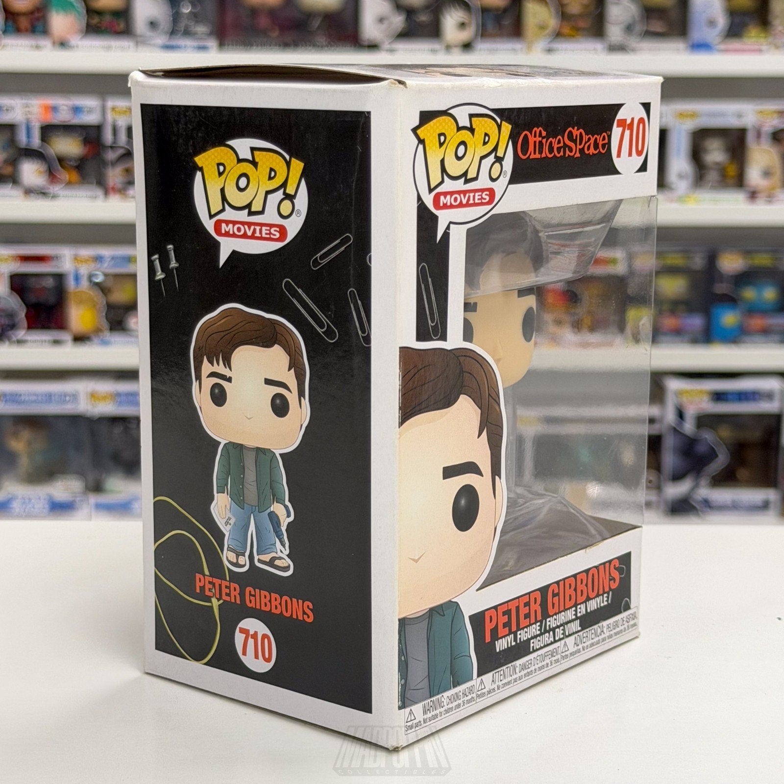 Funko Pop Movies Office Space Peter Gibbons 710 Initech TPS Reports Vinyl Figure