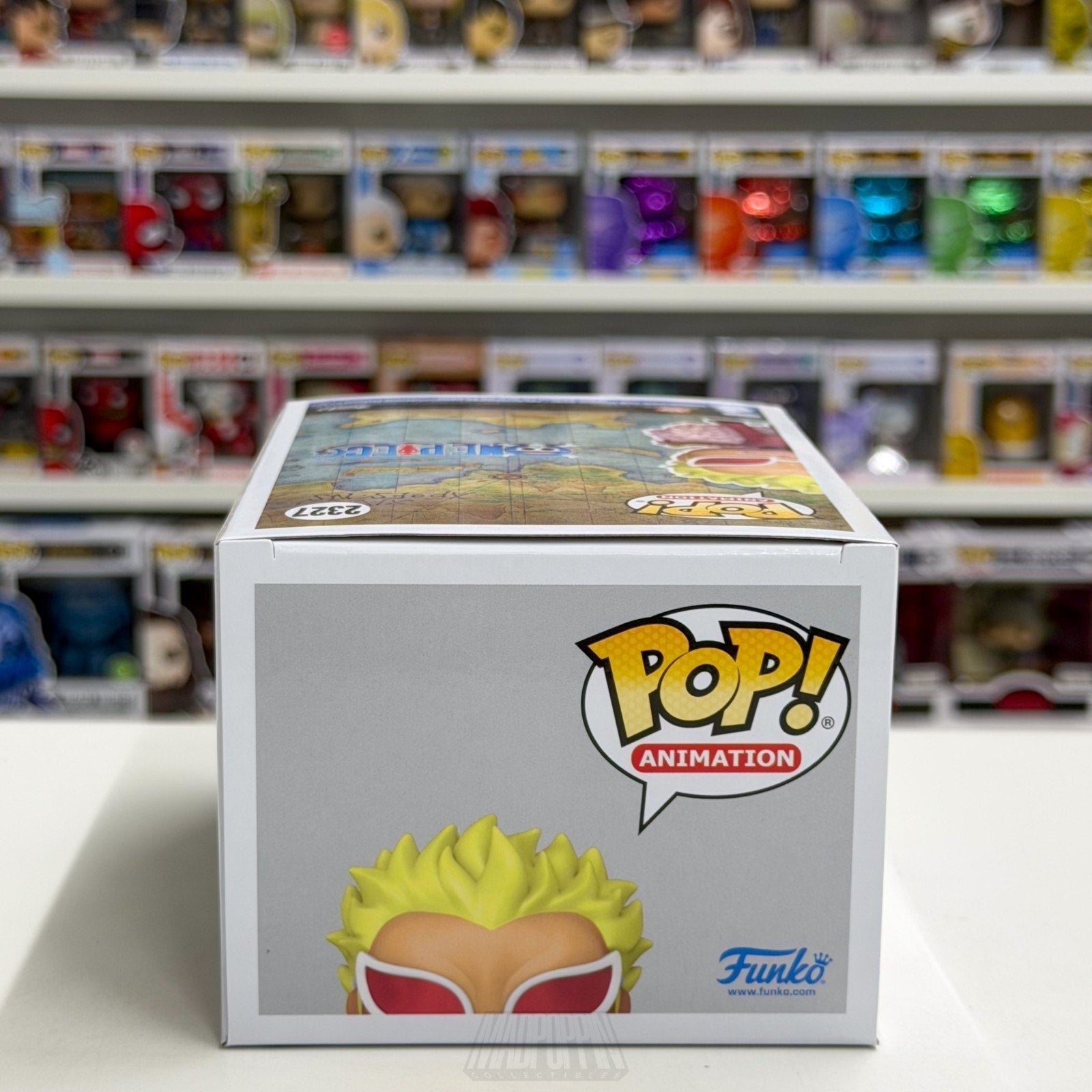 Funko Pop Anime One Piece Doflamingo Flocked 2327 SDCC 2026 OFFICIAL CON STICKER