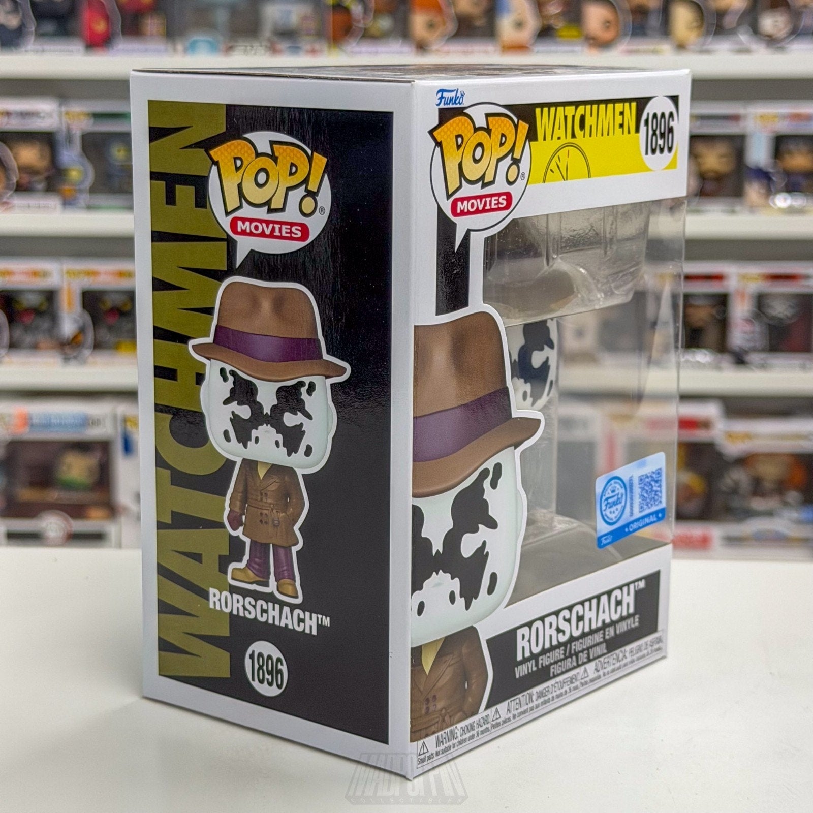 Funko Pop DC Movies Watchmen Rorschach 1896 Superhero Vigilante Toy Vinyl Figure