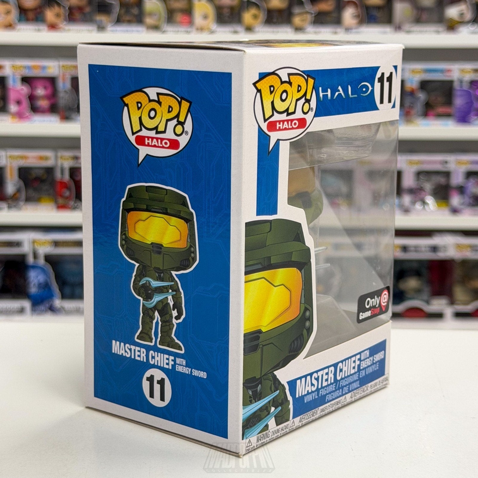 Funko Pop Halo Master Chief w/Energy Sword GameStop 11 Video Games Vinyl Figure
