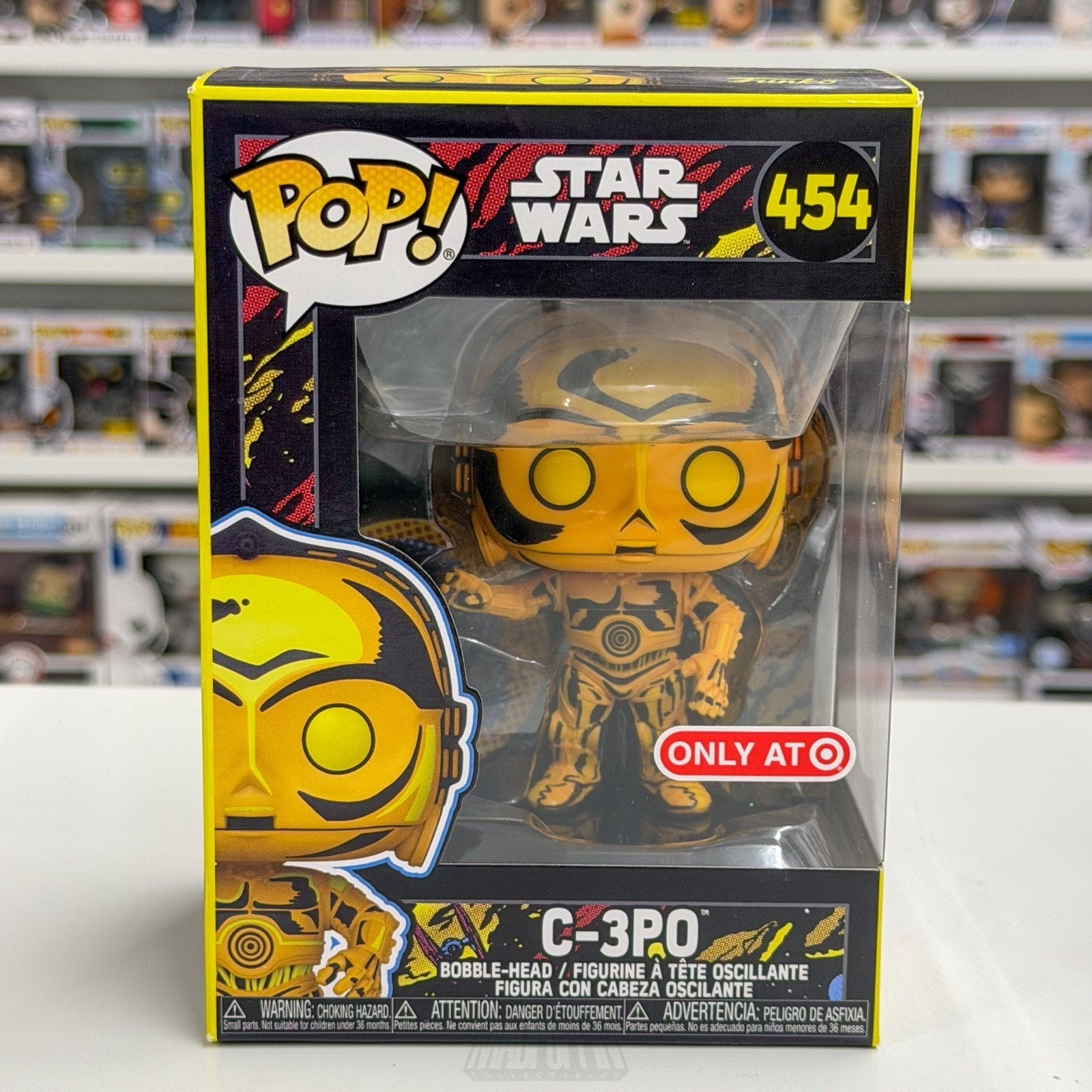Funko Pop Star Wars C-3PO Retro Target 454 Gold Protocol Droid Toy Vinyl Figure