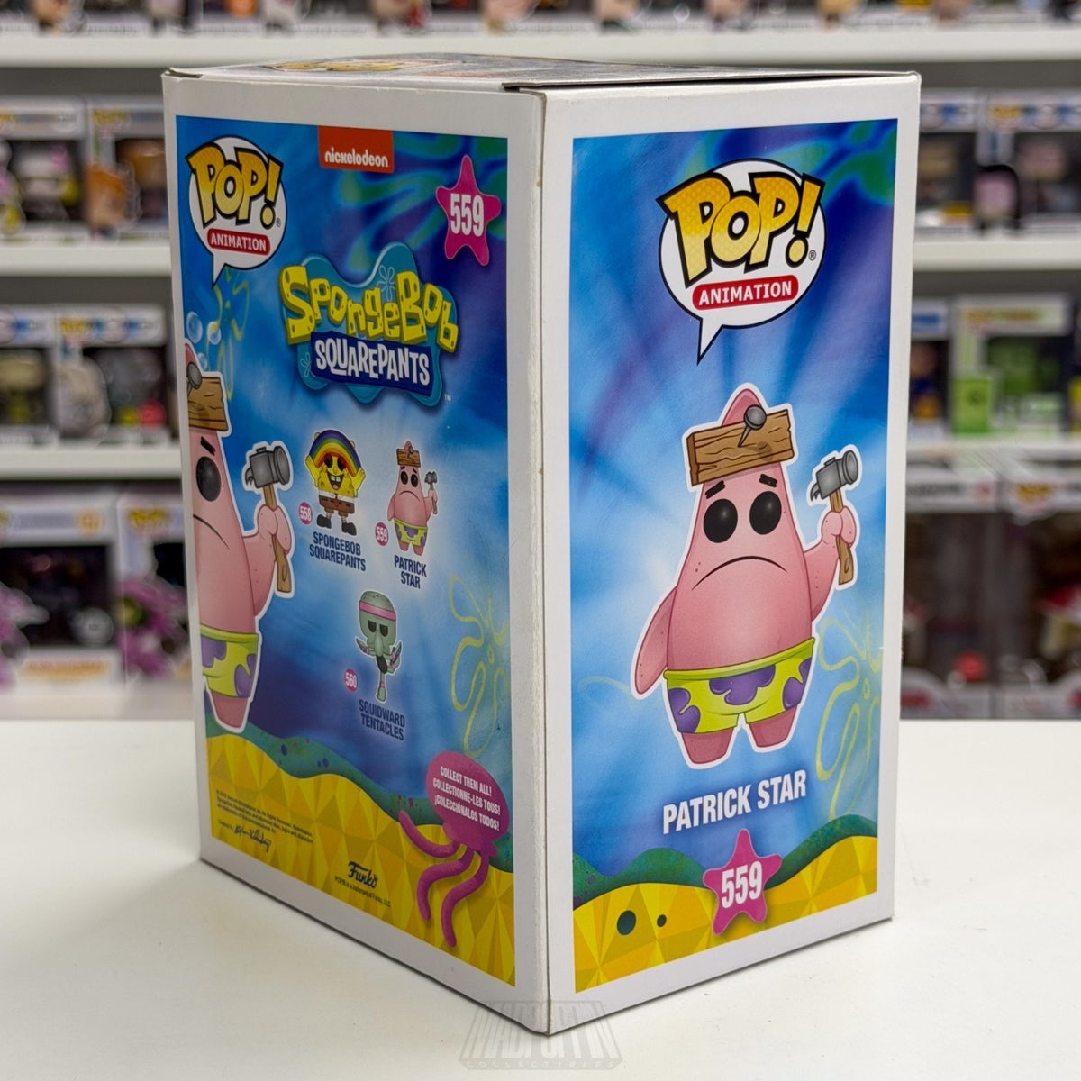 Funko Pop Animation SpongeBob SquarePants Patrick Star w/Hammer 559 Vinyl Figure