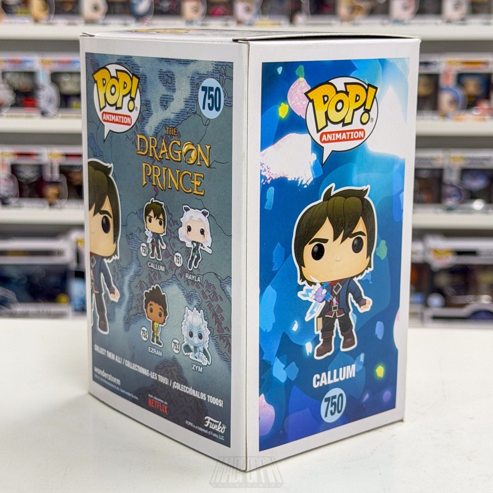 Funko Pop Animation The Dragon Prince Callum 750 Netflix Fantasy Vinyl Figure