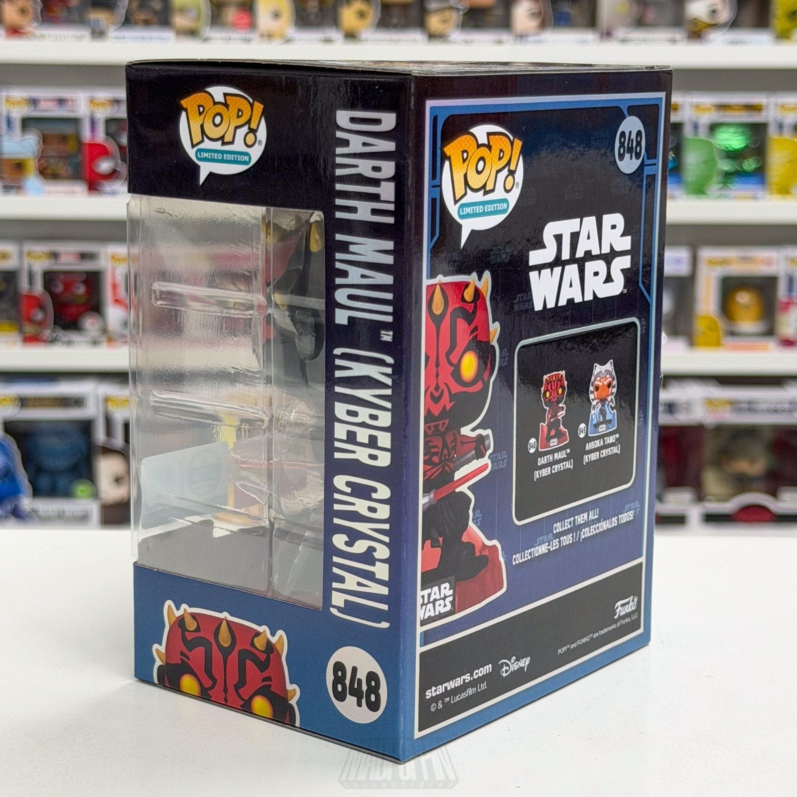 Funko Pop Star Wars Darth Maul Kyber Crystal 848 SDCC 2026 LE 9500 CON STICKER