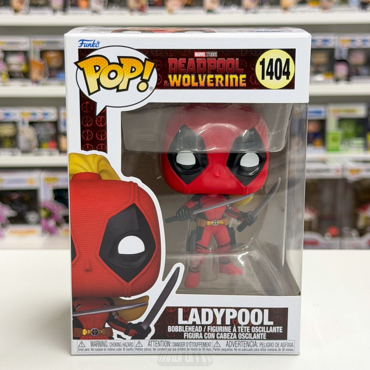 Funko Pop Marvel Deadpool & Wolverine Ladypool 1404 MCU Movie Toy Vinyl Figure