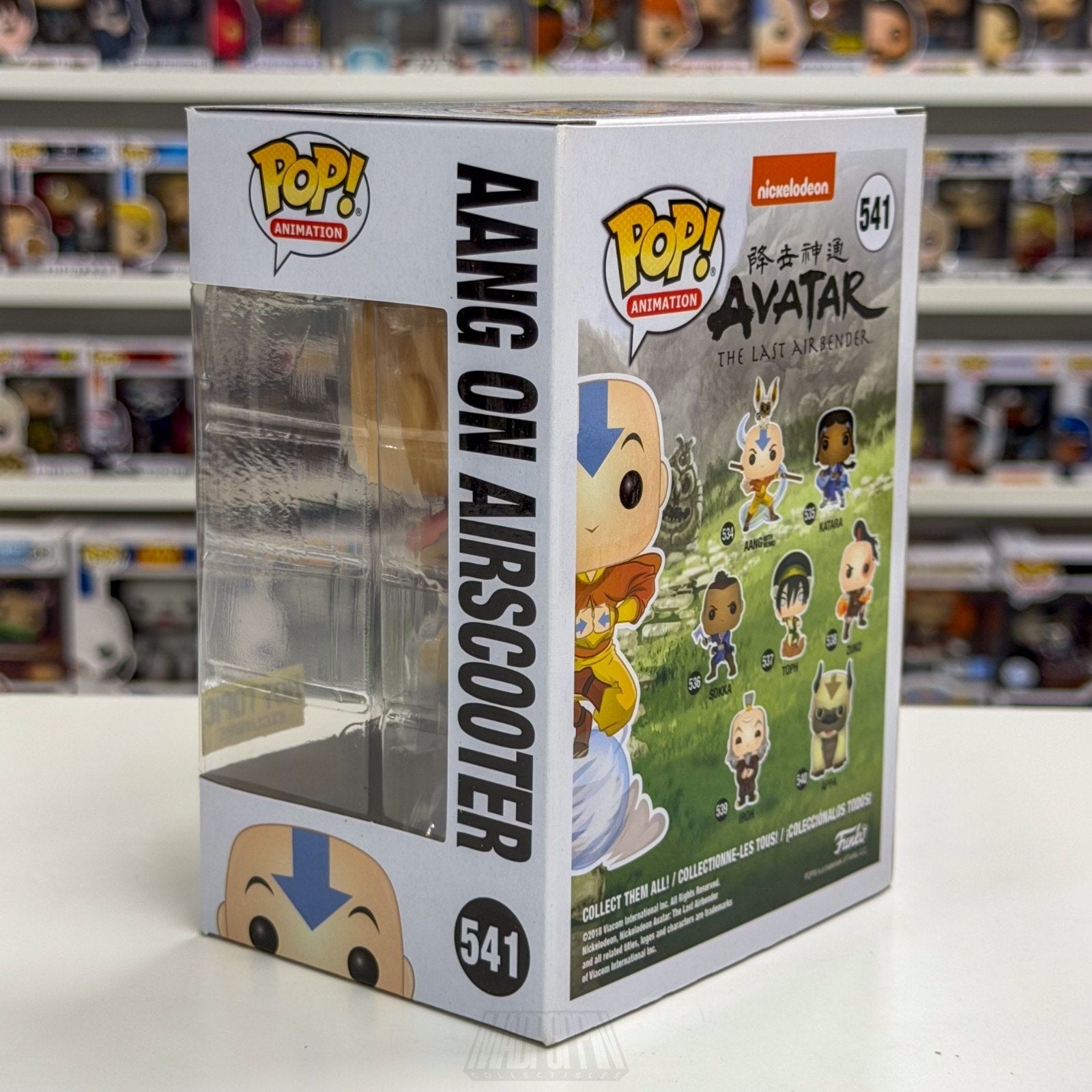 Funko Pop Animation Nickelodeon Avatar Aang On Airscooter Hot Topic 541 Figure