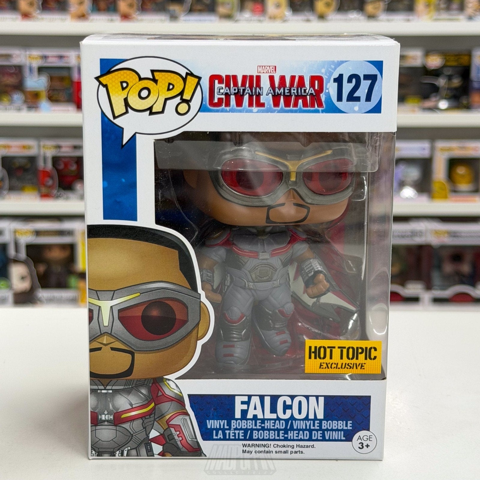 Funko Pop Marvel Captain America Civil War Falcon Hot Topic 127Toy Vinyl Figure