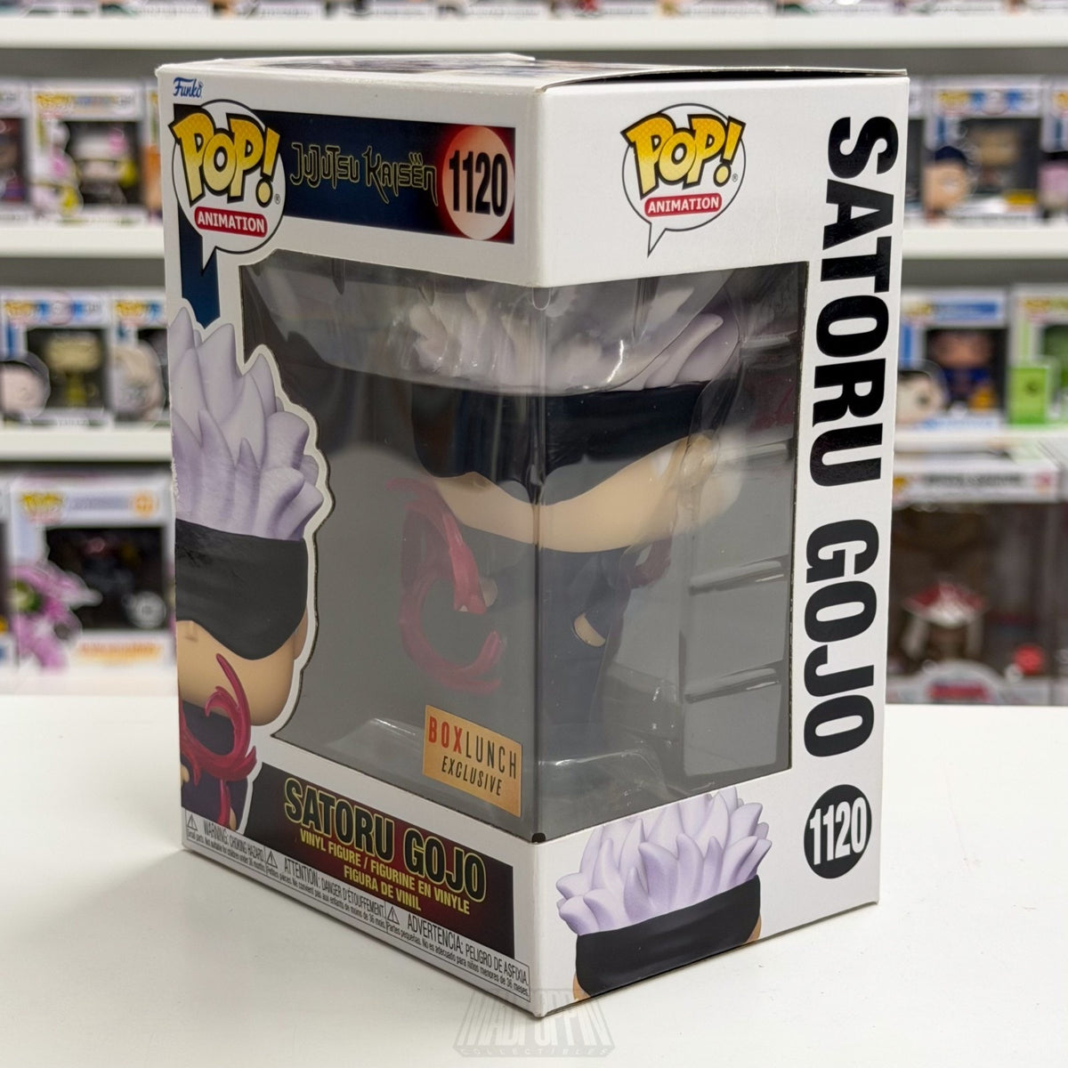 Funko Pop Anime Jujustsu Kaisen Satoru Gojo BoxLunch 1120 Manga Toy Vinyl Figure