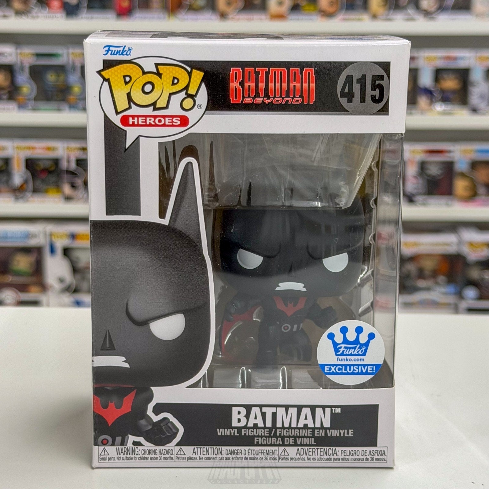 Funko Pop DC Super Heroes Batman Beyond Crouching Funko.com 415 Toy Vinyl Figure