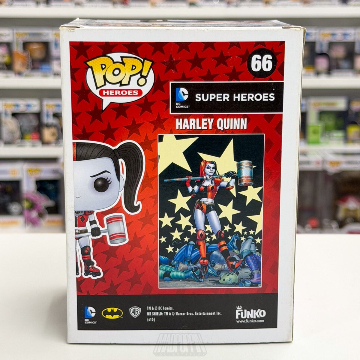 Funko Pop DC Super Heroes Harley Quinn New 52 Roller Derby 66 Toy Vinyl Figure