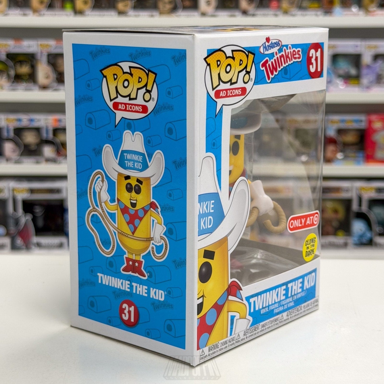 Funko Pop Ad Icons Hostess Twinkie the Kid Glow Target 31 Mascot Vinyl Figure