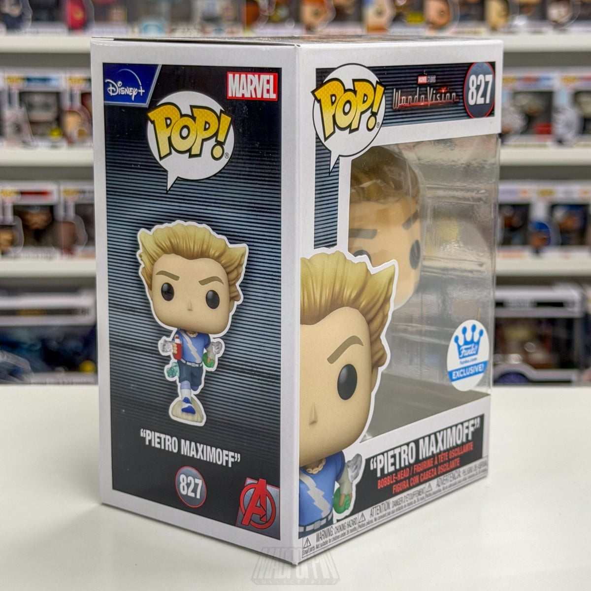 Funko Pop Marvel WandaVision Pietro Maximoff Funko Shop 827 Disney+ Vinyl Figure