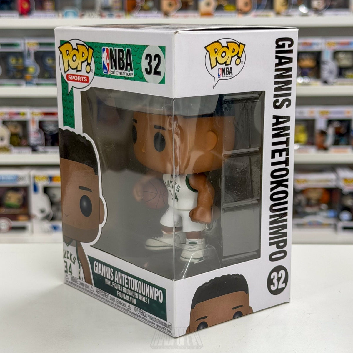 Funko Pop NBA Basketball Milwaukee Bucks Giannis Antetokounmpo 32 Vinyl Figure