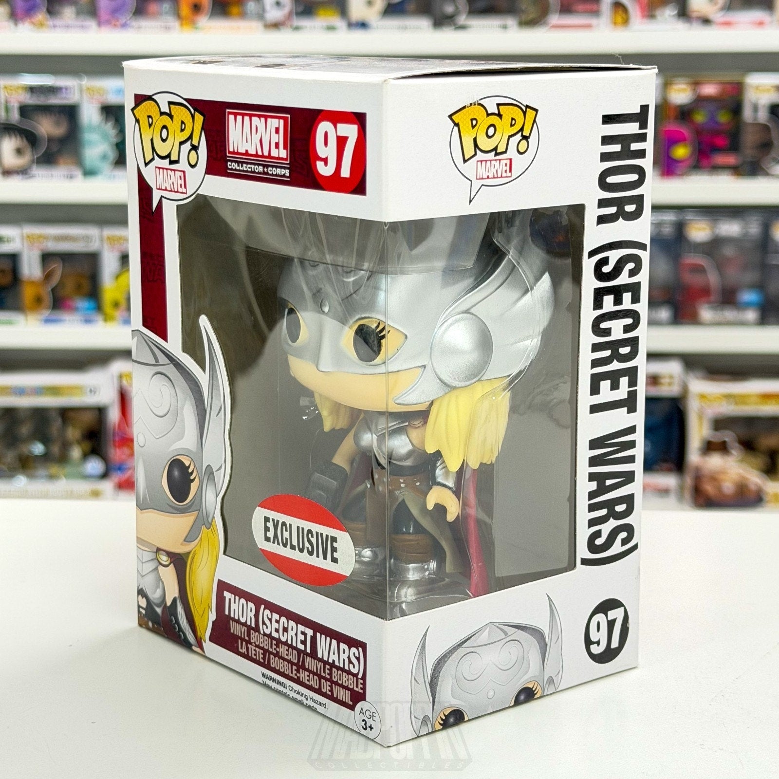 Funko Pop Marvel Collector Corps Lady Thor Jane Foster Secret Wars 97 Toy Figure