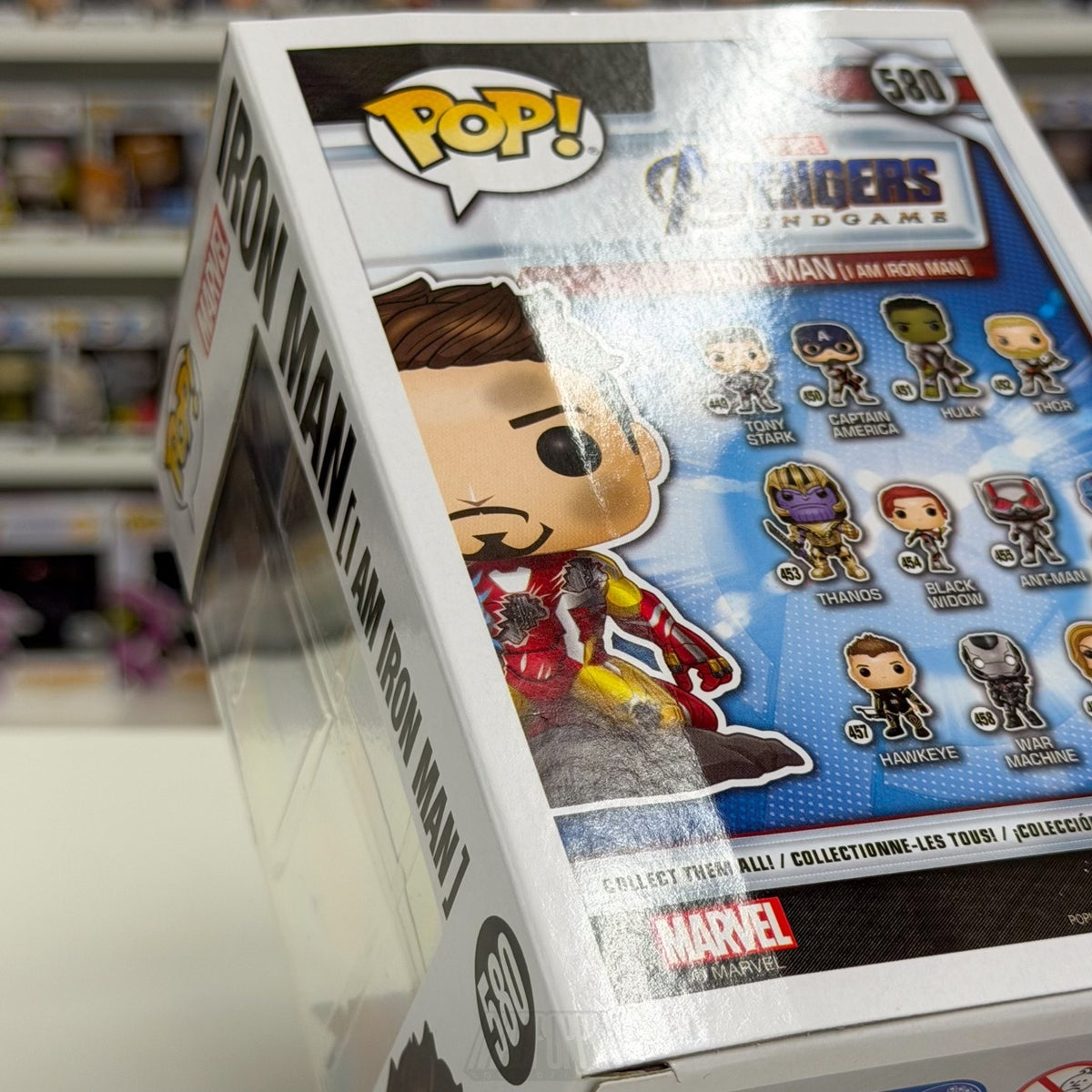 Funko PopMarvel Avengers Endgame I Am Iron Man Glow PX 580 Snap Toy Vinyl Figure