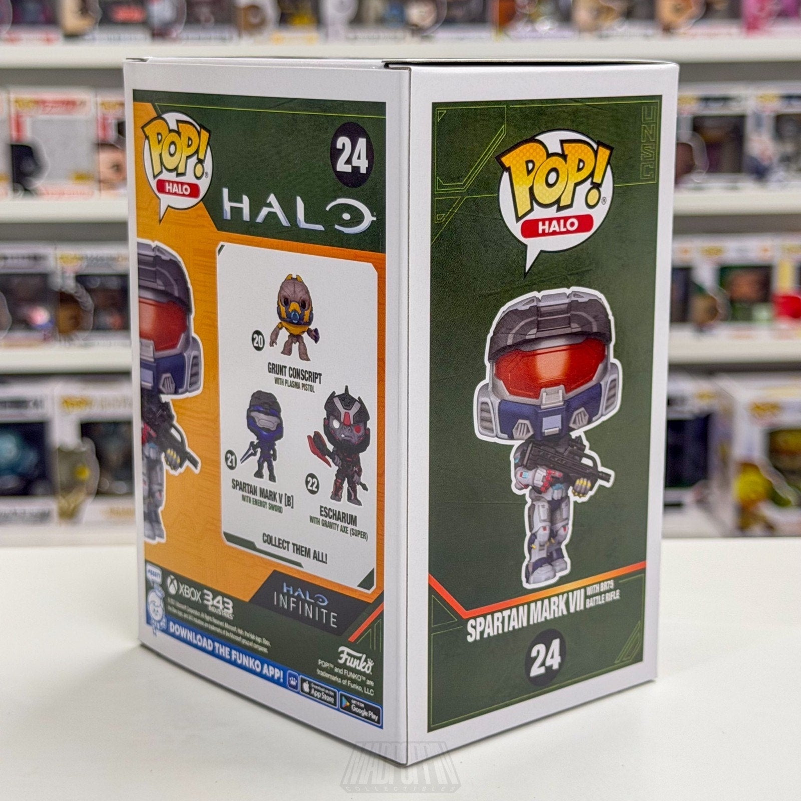 Funko Pop Halo Spartan Mark VII BR75 Battle Rifle Specialty Series 24 Toy Figure