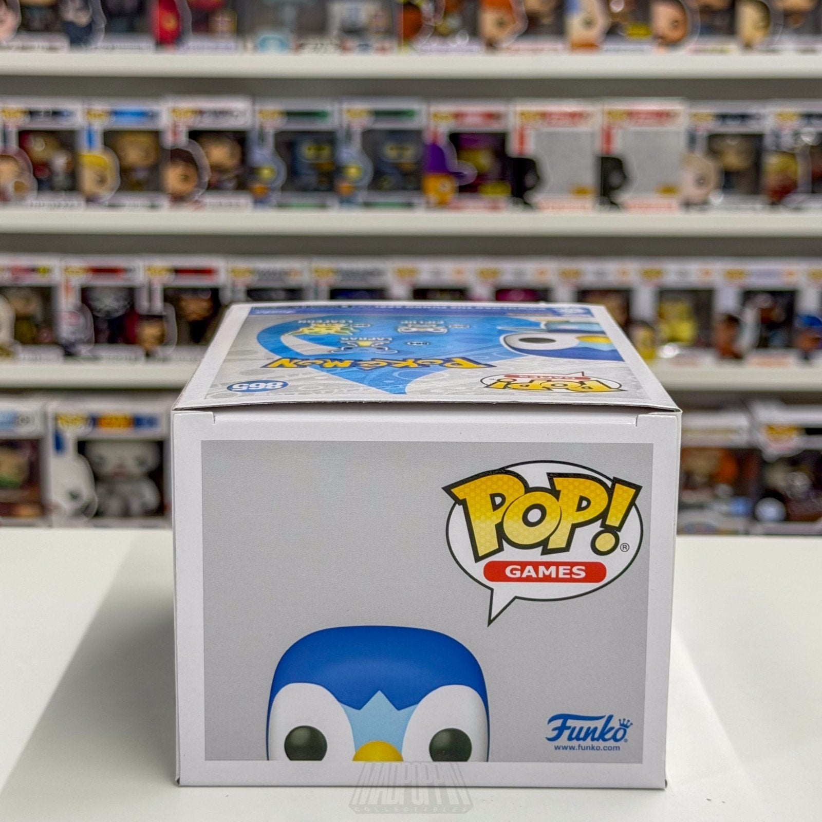 Funko Pop Games Pokemon Piplup 865 Penguin TCG Trading Cards Toy Vinyl Figure