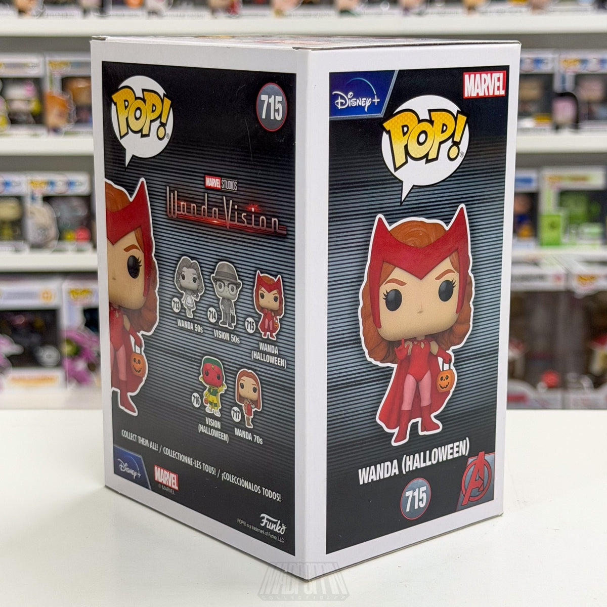 Funko Pop Marvel WandaVision Halloween Wanda 715 MCU Scarlet Witch Vinyl Figure