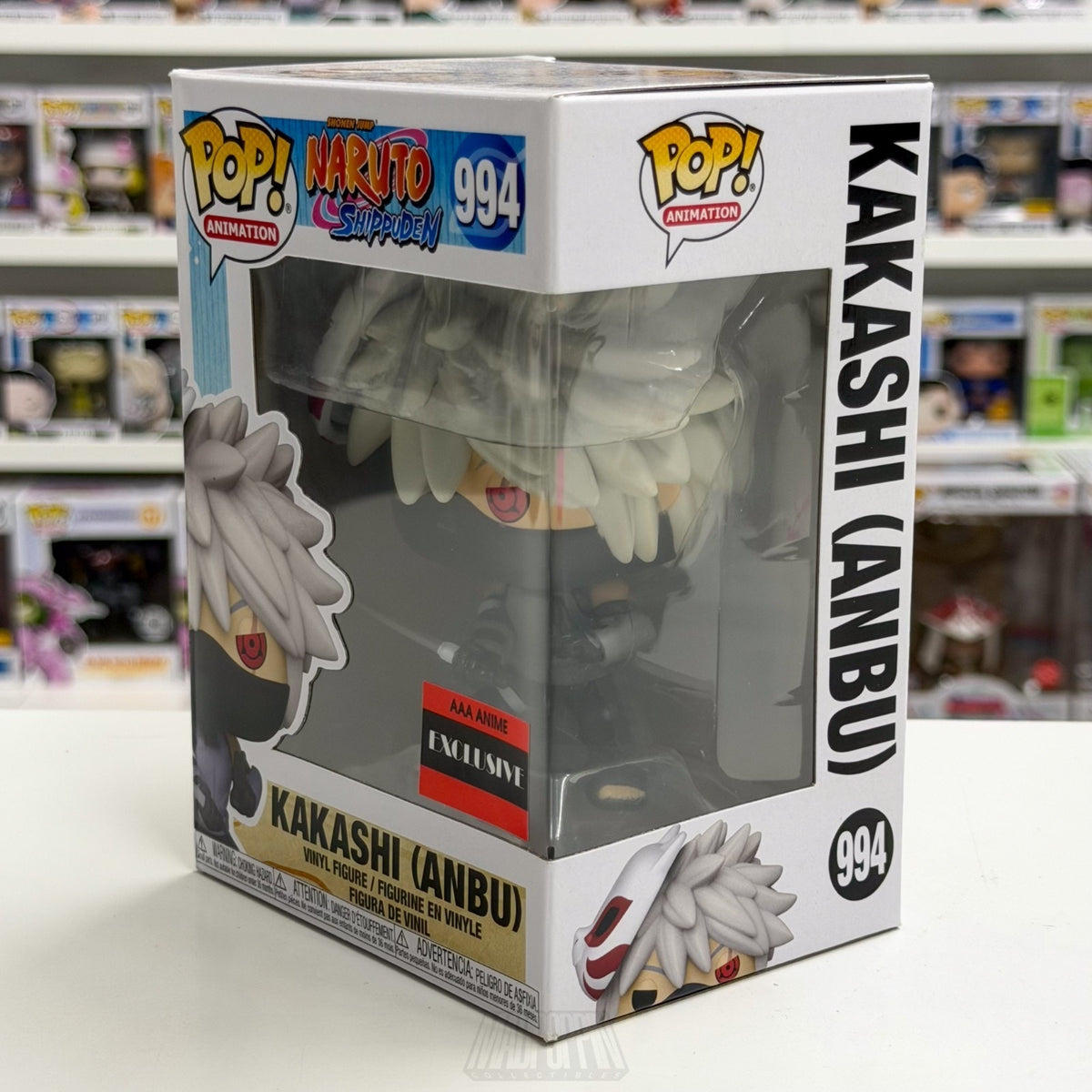 Funko Pop Anime Naruto Kakashi Hatake Anbu AAA Exclusive 994 Manag Vinyl Figure