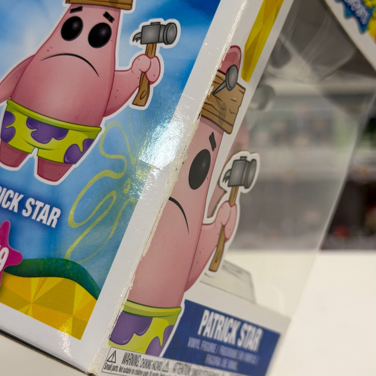 Funko Pop Animation SpongeBob SquarePants Patrick Star w/Hammer 559 Vinyl Figure