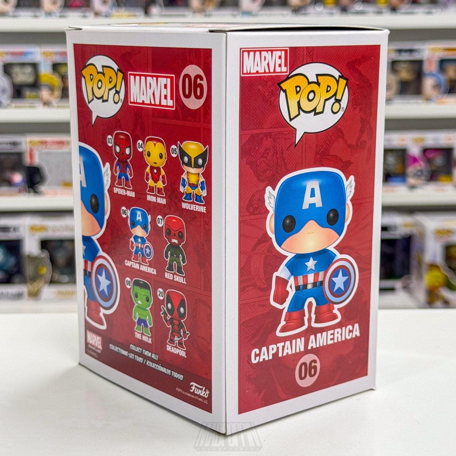 Funko Pop Marvel Captain America 06 Steve Rogers Super Soldier Toy Vinyl Figure